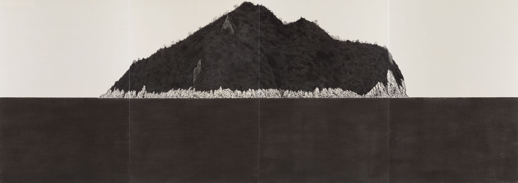 Soepseom Island_2, 180.0x508.0cm, Ink on Korean paper, 2016.jpg