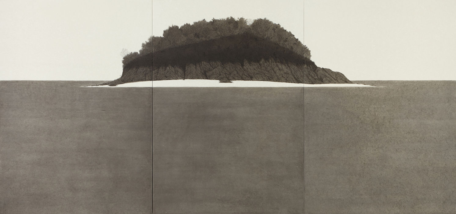 Mokseom Island_1, 180.0x381.0 cm, Ink on Korean paper, 2015_web.jpg