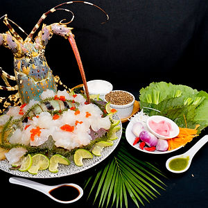 Sashimi tôm Hùm