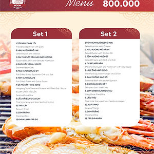 Set menu 800