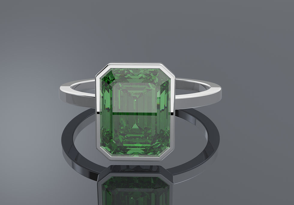 Thumbnail: 2.09 Carat, Fancy Vivid Green - Emerald Cut Diamond