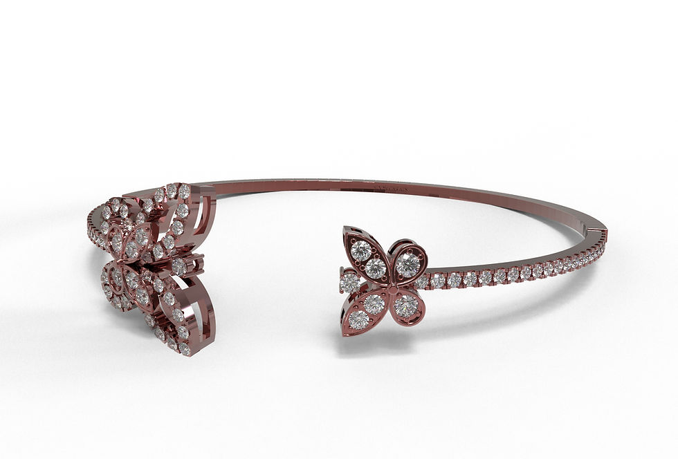 Thumbnail: The Bird Wing with diamonds part of the Flutterby Collection