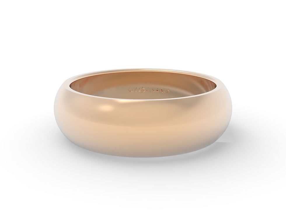 Thumbnail: High Dome Classic Comfort Fit Wedding Band