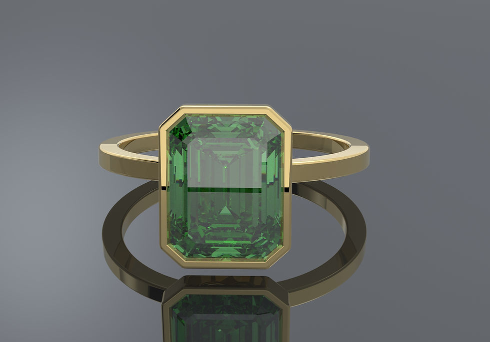 Thumbnail: 2.09 Carat, Fancy Vivid Green - Emerald Cut Diamond