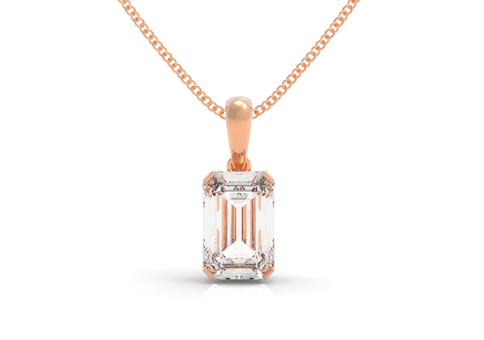 Thumbnail: Six Carat Collection -Emerald Cut Diamond Pendant