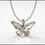 Thumbnail: Flutter - Pendant in Silver with Lab-Grown Diamond