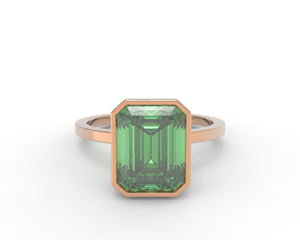 Thumbnail: 2.09 Carat, Fancy Vivid Green - Emerald Cut Diamond