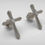 Thumbnail: Cross - Earrings in Silver with Lab Grown Diamonds