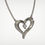Thumbnail: Heart Pendant in Silver with Lab Grown Diamond