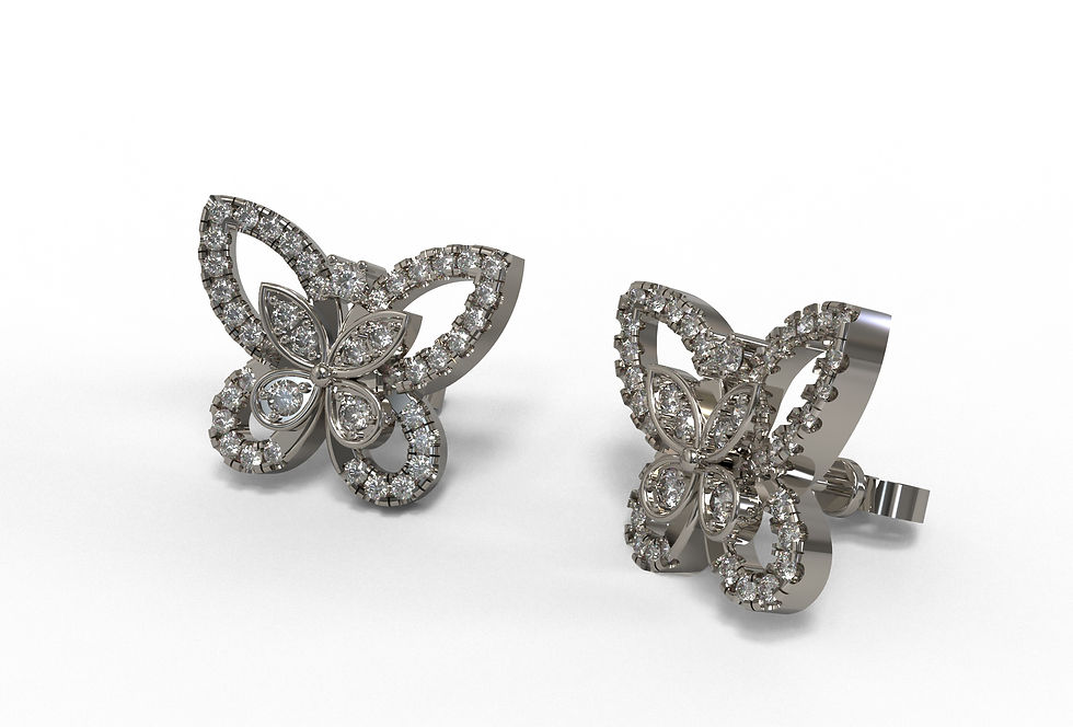 The Leafwing Earrings part of the Flutterby Collection