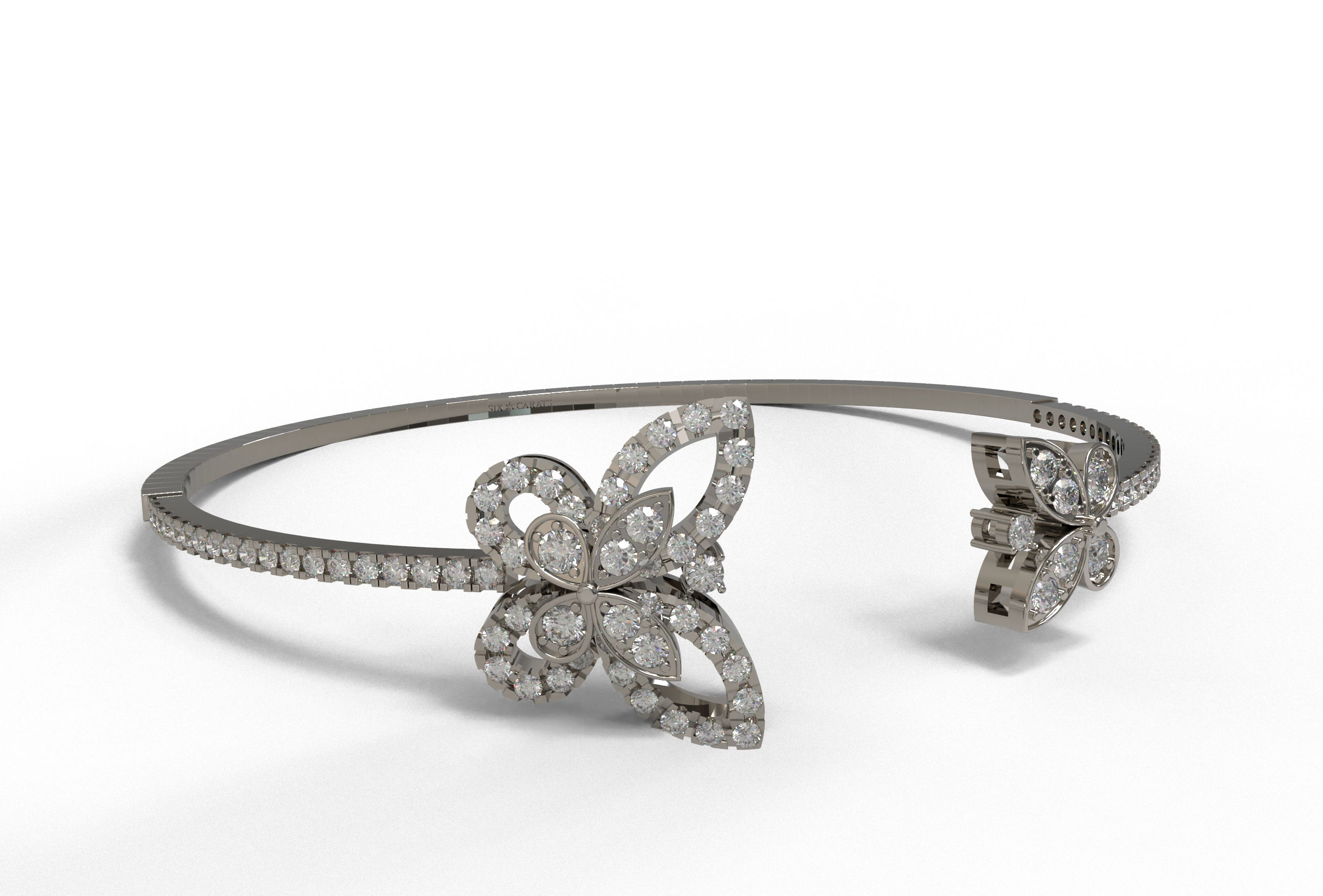 The Bird Wing with diamonds part of the Flutterby Collection