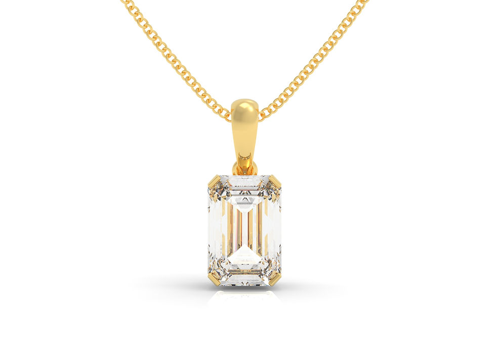 Thumbnail: Six Carat Collection -Emerald Cut Diamond Pendant