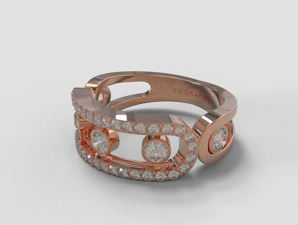 Thumbnail: The Loose ring - Floating Diamond Halo
