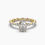 Thumbnail: The Rivka - Marquise diamond with hidden halo surrounded by Oval diamonds