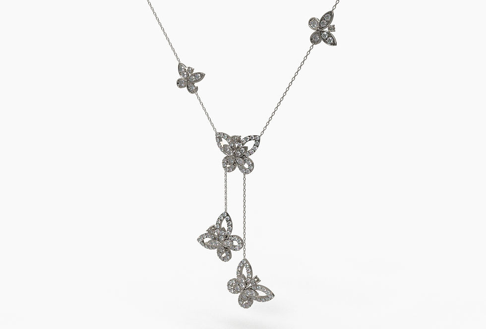 The Apollo necklace part of the Flutterby Collection