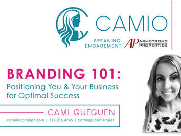 Speaking Engagement: Armstrong Properties