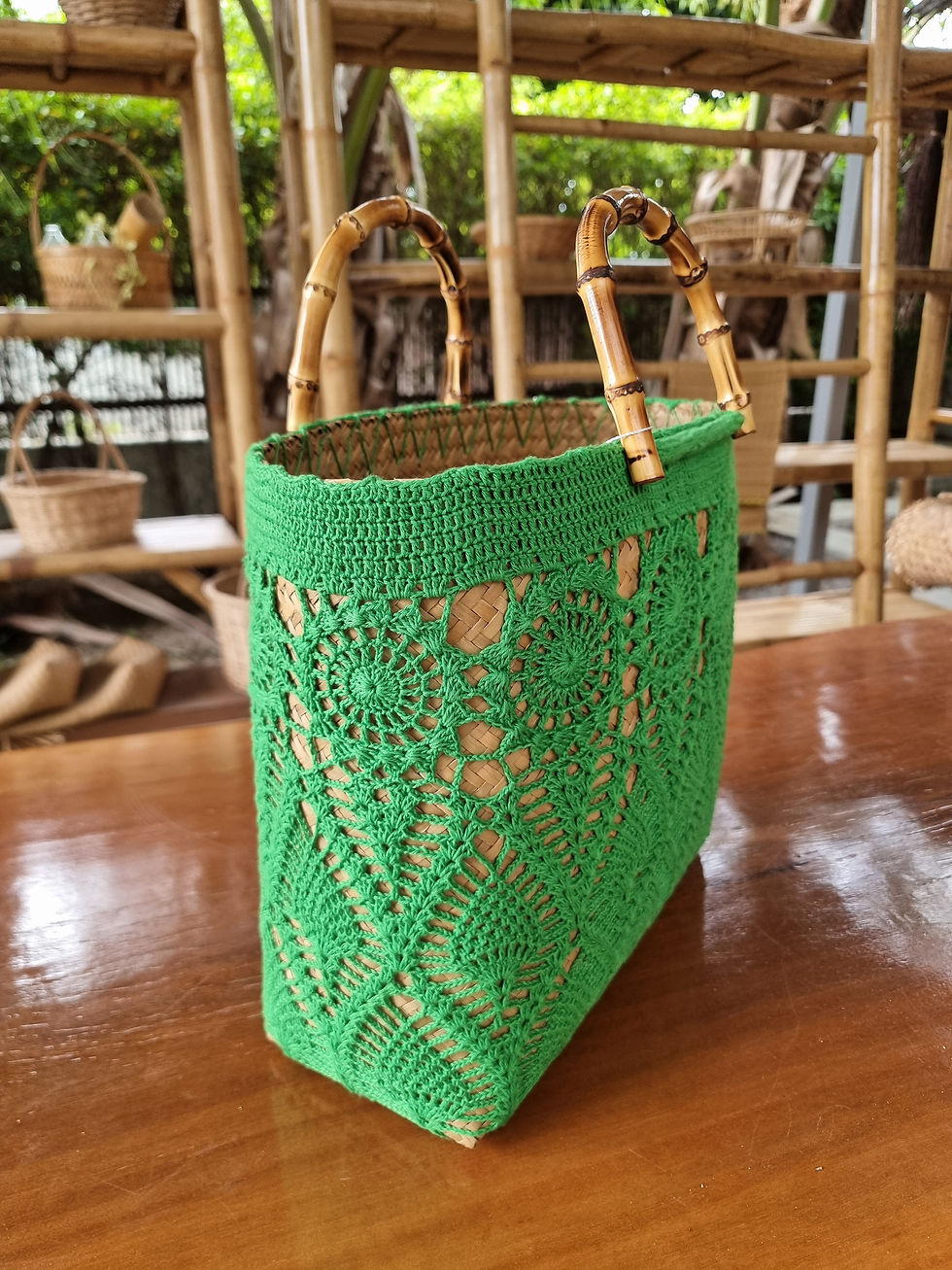 Thumbnail: Handmade Crochet & Straw Summer Bag