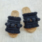 Boho summer straw sandals