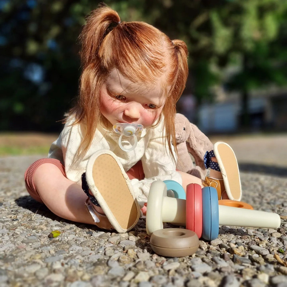 Thumbnail: Silicone baby doll Riana