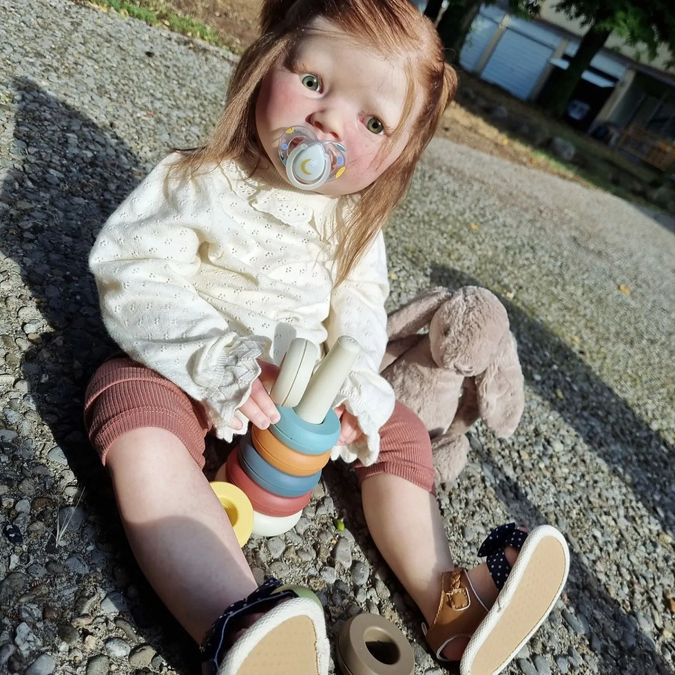 Thumbnail: Silicone baby doll Riana