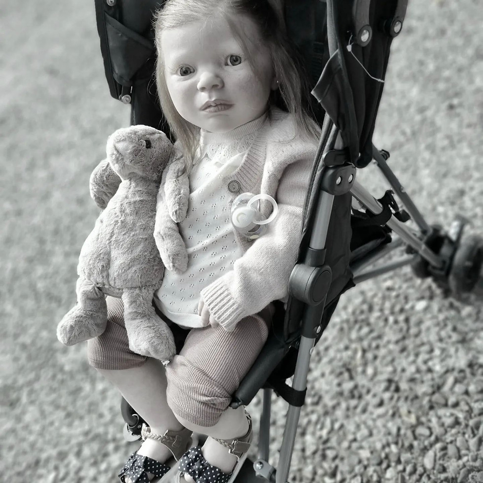 Thumbnail: Silicone baby doll Riana