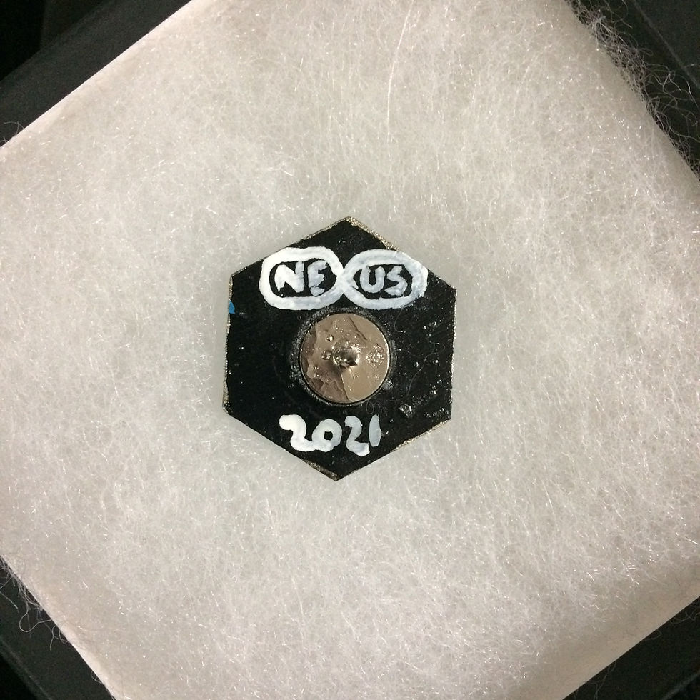 Thumbnail: Pin #32 - 1.25" Hexagonal Mandala