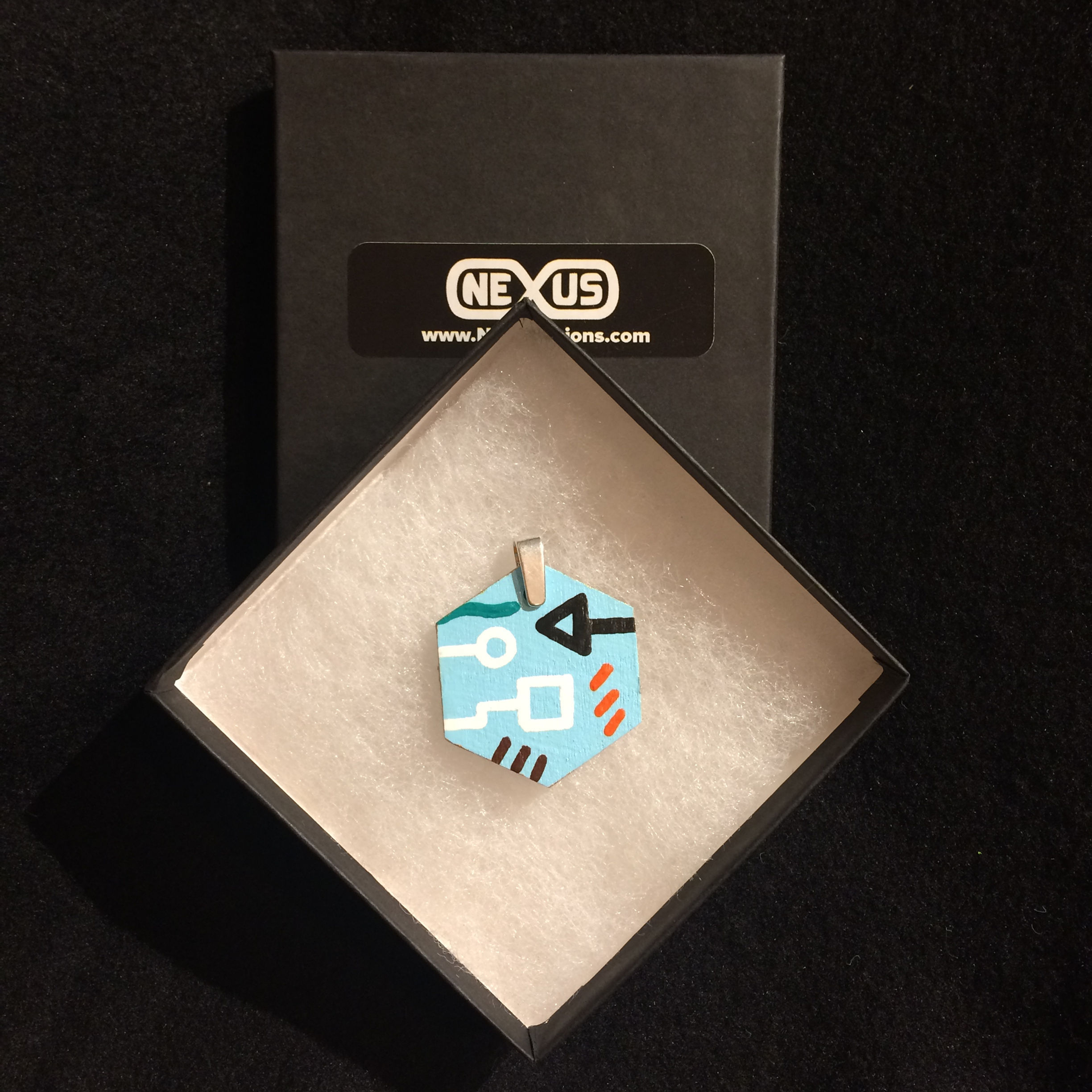 Pendant 139 - 1.75" Hexagonal (Vertical)