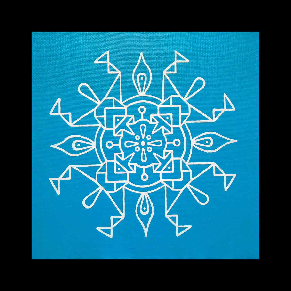 "SKY CIRCUS" 10 x 10 inch acrylic painting