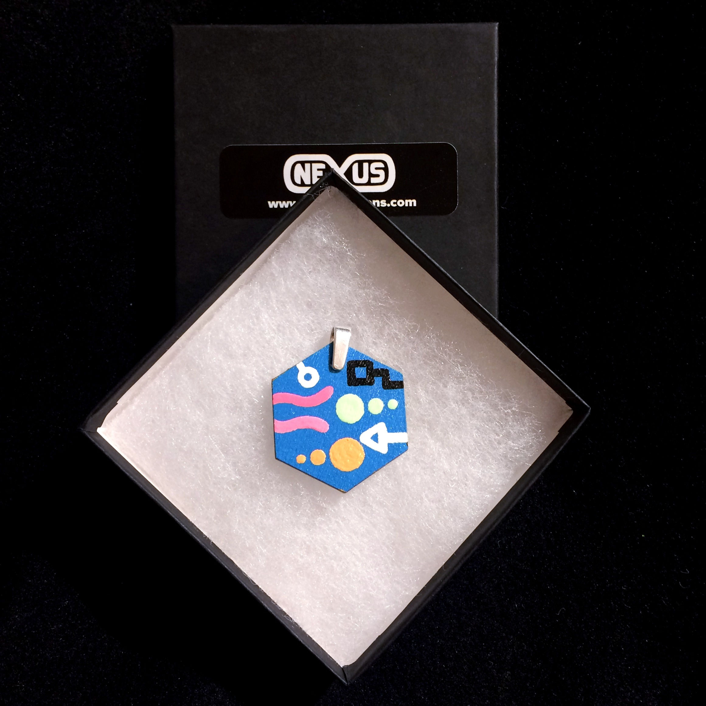 Pendant 46 - 1.75" Hexagonal (Vertical)