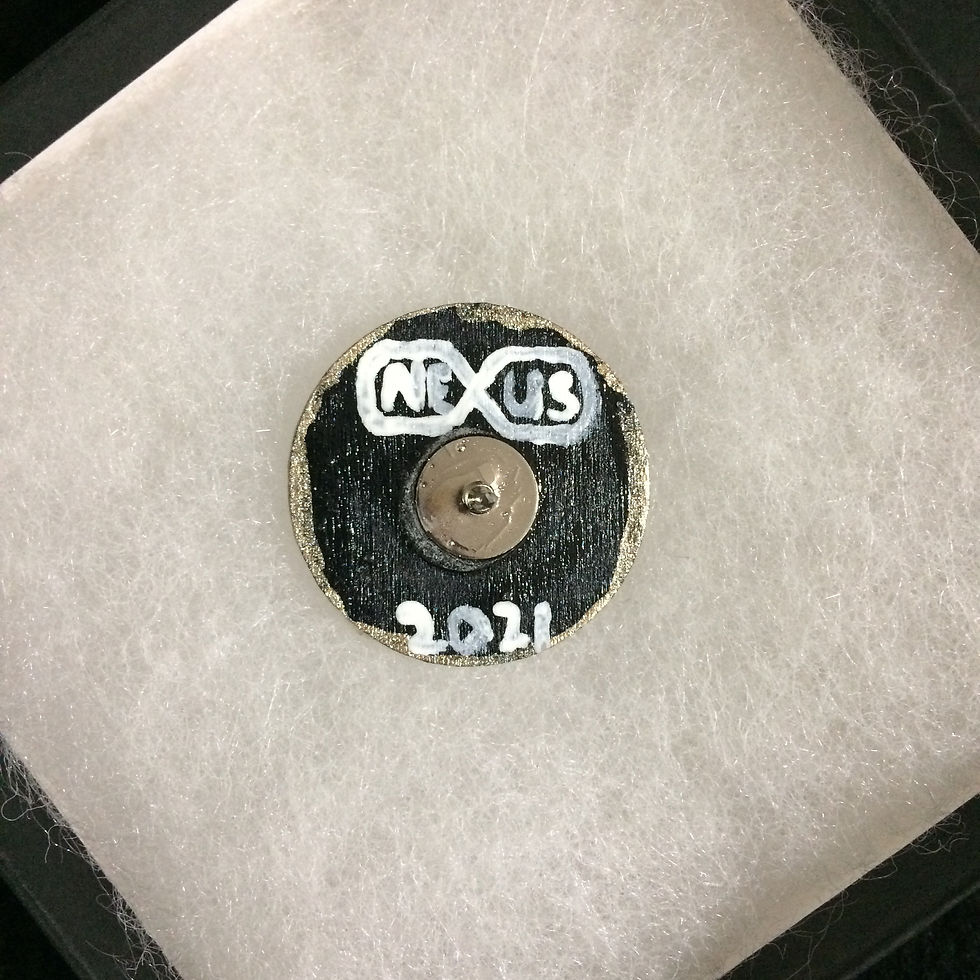 Miniature : Épingle #31 - Mandala rond de 1,25"