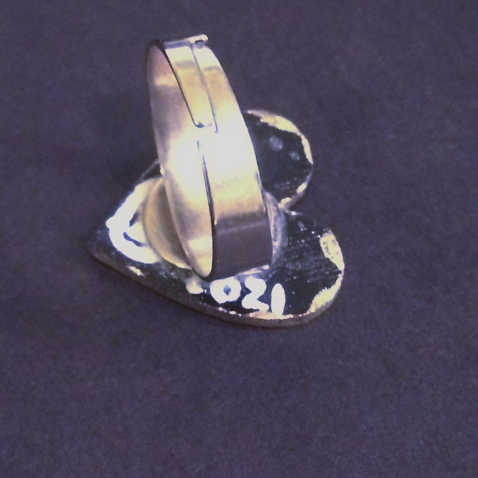 Miniature : Bague #20 - mandala coeur .75"