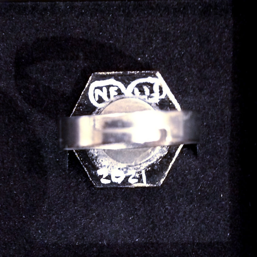 Miniature : Bague #23 - Mandala Hexagonal 0,75"