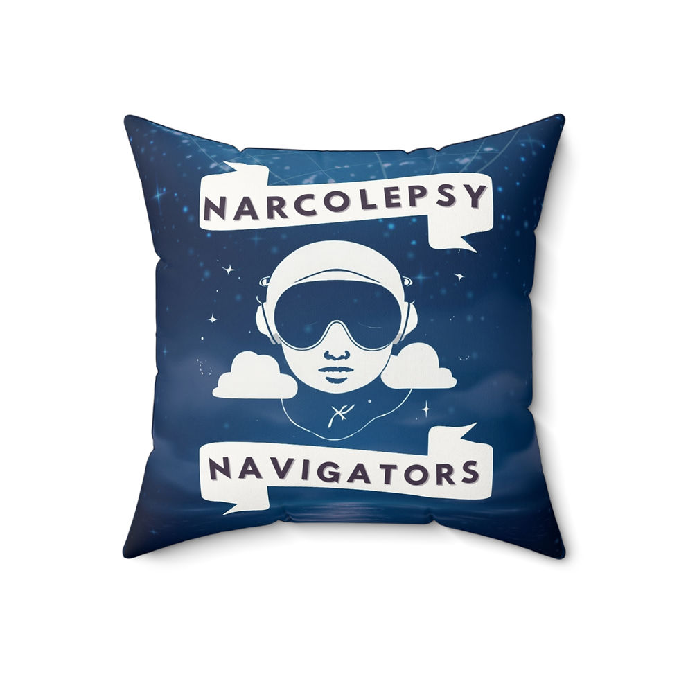 Thumbnail: Narcolepsy Navigators Faux Suede Throw Pillow 