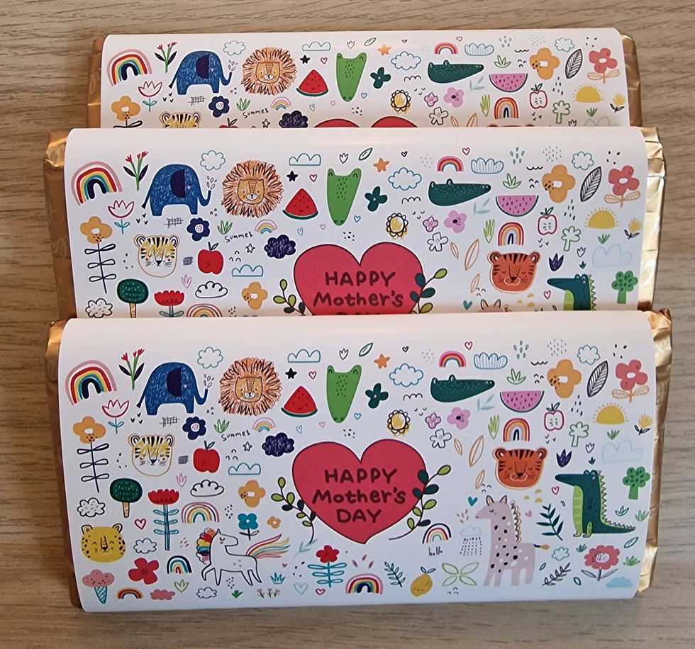 Thumbnail: Mothers Day Novelty Chocolate Gift, Personalised chocolate wrapper