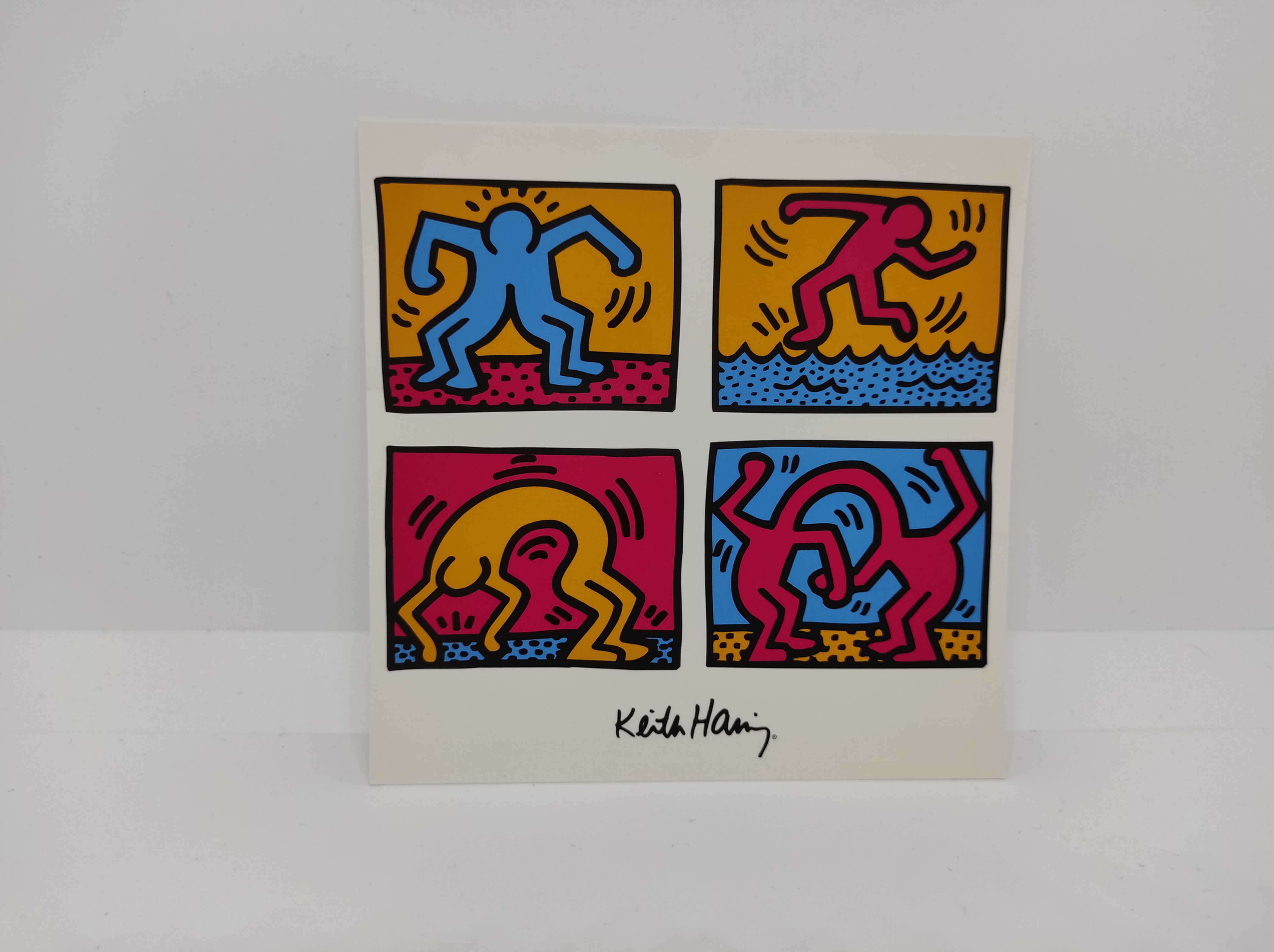 Keith Haring, postcard "Pop Shop Quad II 1988"