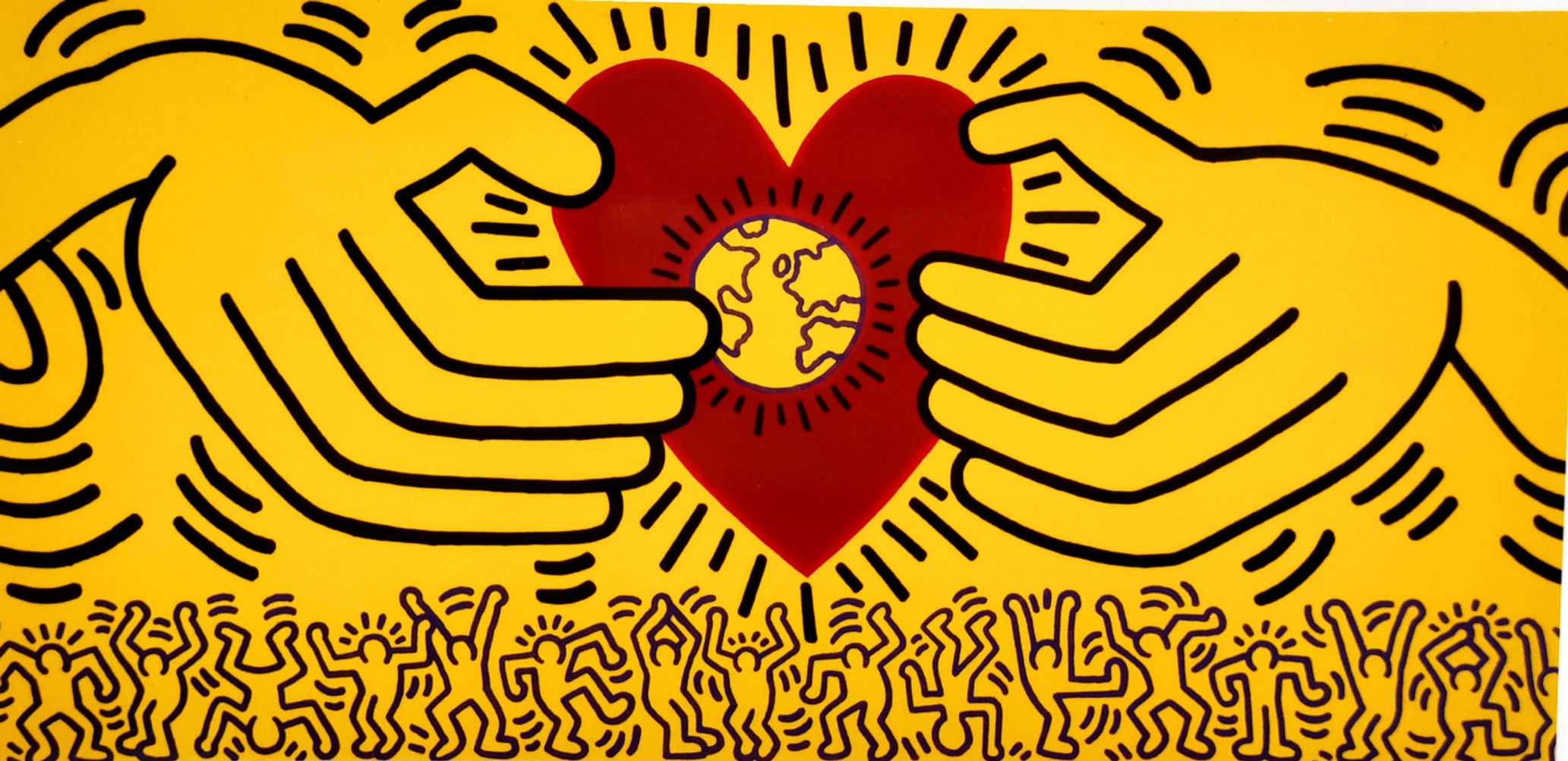 Keith Haring, postcard "Untitled 1985"
