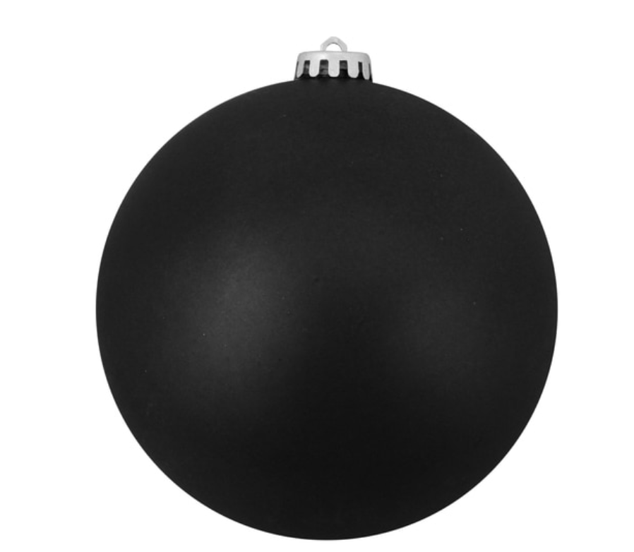 Ornement mat noir 2''