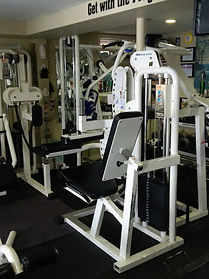 personal training, seated leg curl machine in personal training studio