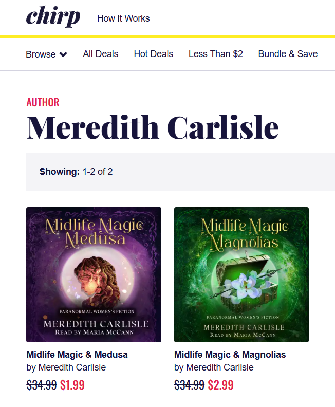 Chirp Deal for BOTH audiobooks!