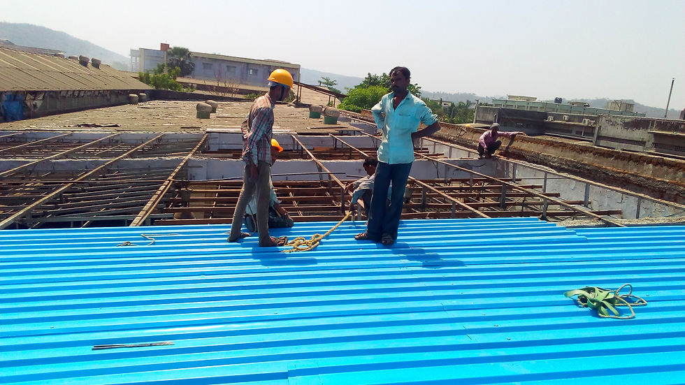 Metal roof-roofing sheet fitting
