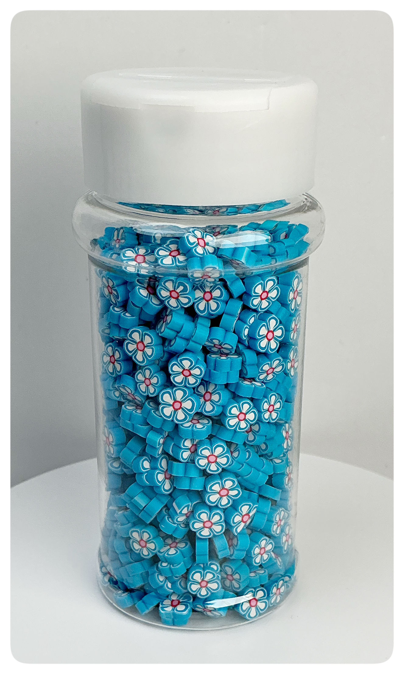 BLUE FLOWERS  (POLYMER CLAY)