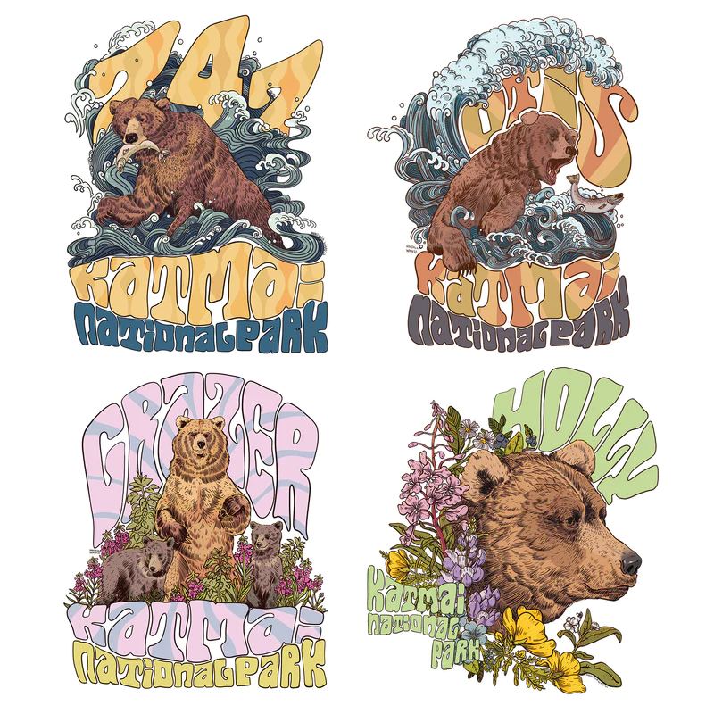 Katmai Conservancy Bear Stickers