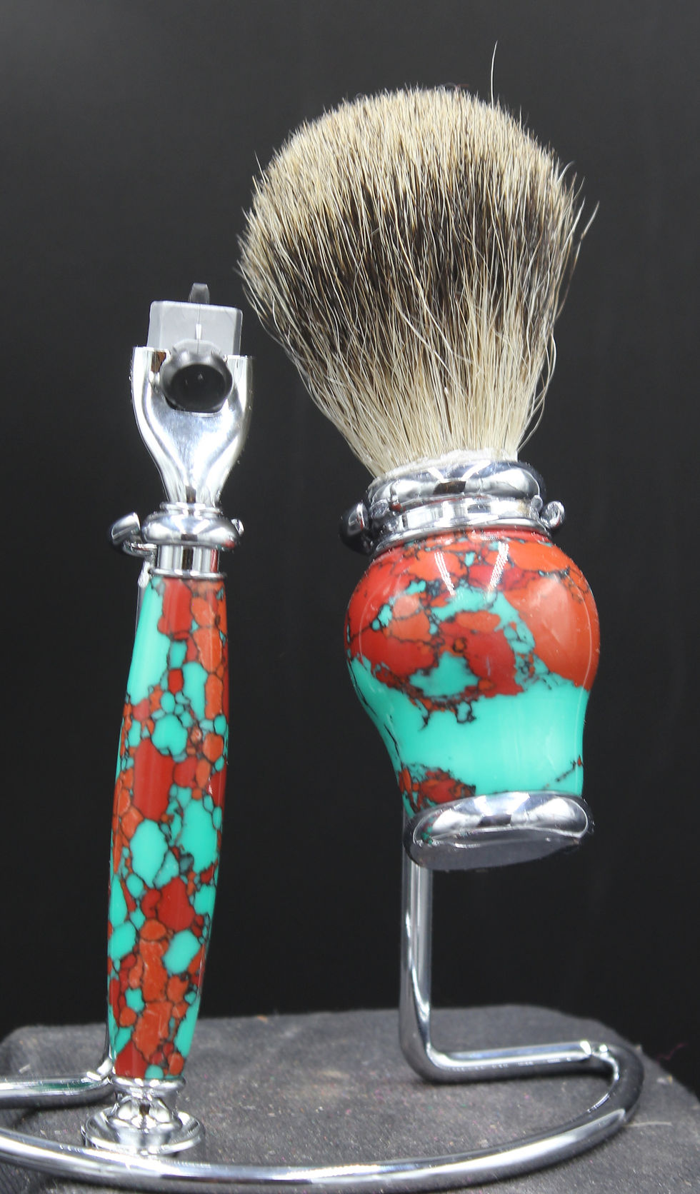 Thumbnail: Shaving Sets Made From BlocksOf Mineral