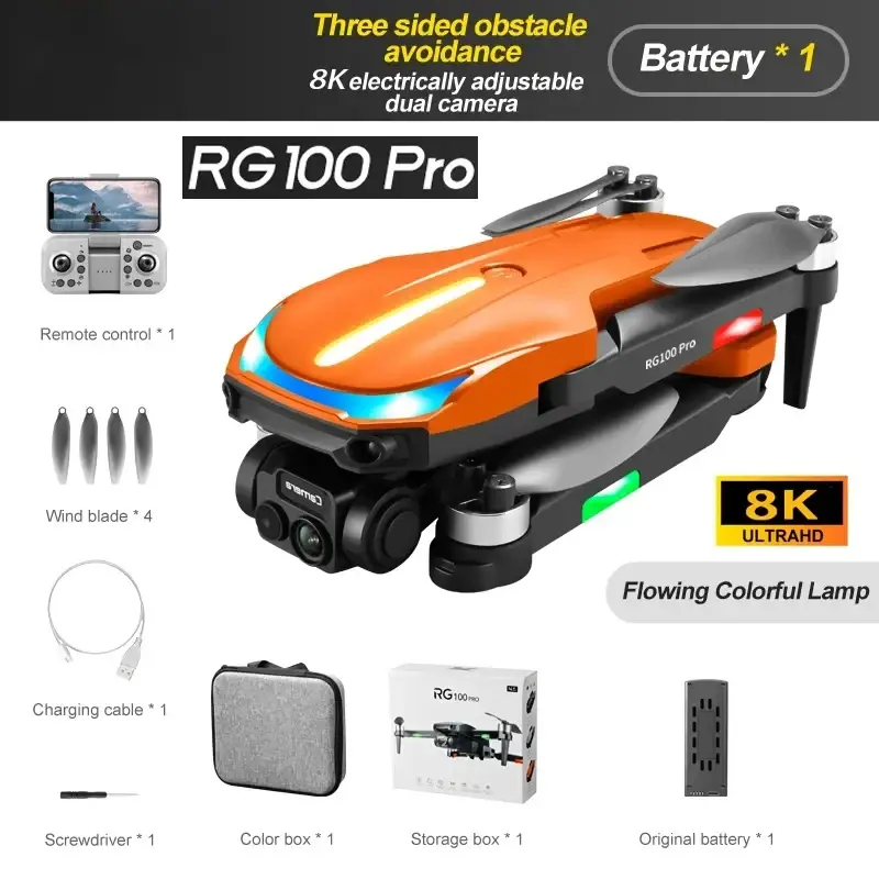 Thumbnail: Drone Lenovo RG100Pro 8K 5G GPS Professional HD Aerial Photography Dual-Camera
