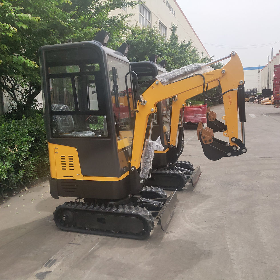 Thumbnail: 2021 New CE EPA Chinese 1ton Crawler Excavator Mini Small Digger With Closed