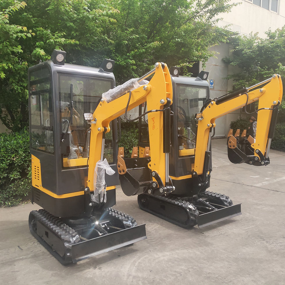 Thumbnail: 2021 New CE EPA Chinese 1ton Crawler Excavator Mini Small Digger With Closed