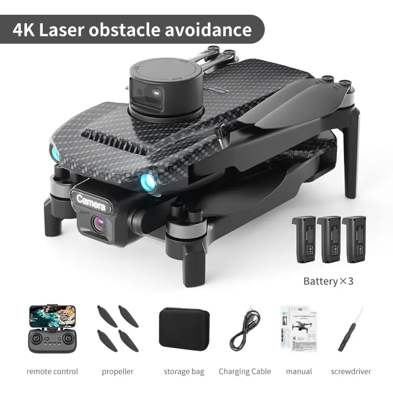 Thumbnail: Drone U99 GPS  4K HD Dual Camera 5G Wifi Quadcopter Automatic Obstacle Avoidance