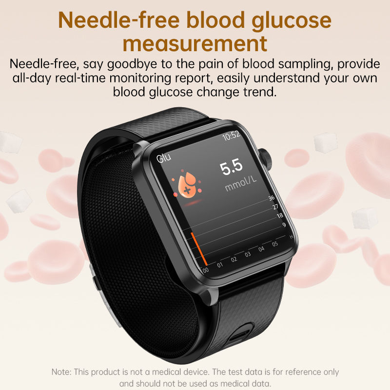 Thumbnail: Smart Watch  Blood Pressure Airbag Pump Clock Lipid Uric Acid ECG Monitor