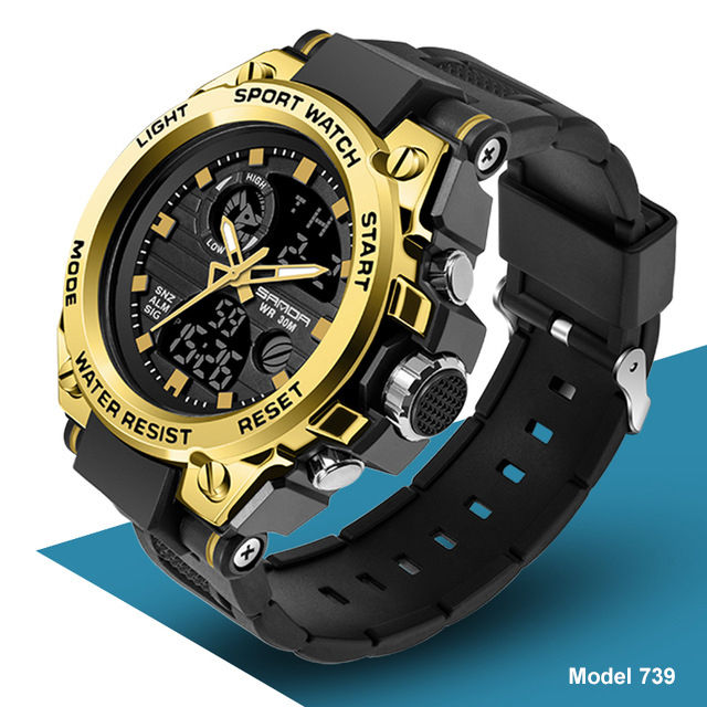 Thumbnail: Men's Watches 5ATM SAND Waterproof Sport Military Wristwatch Quartz