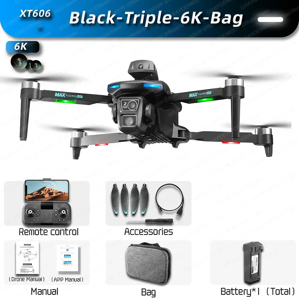 Thumbnail: Drone XT606  8k professional 4K high-definition camera obstacle avoidance aerial